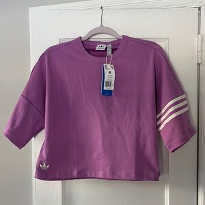 Adidas Adicolor Neuclassics Tee in "Shadow Violet